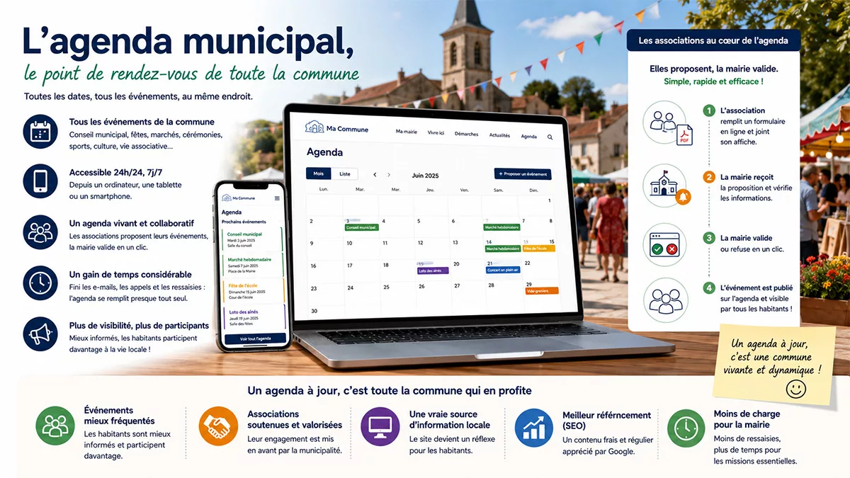 Agenda municipal : le module qui se remplit (presque) tout seul