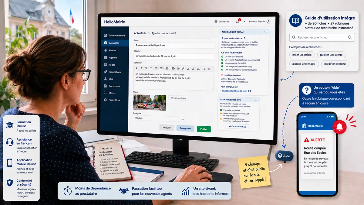 Comment mettre à jour le site internet de la mairie ?