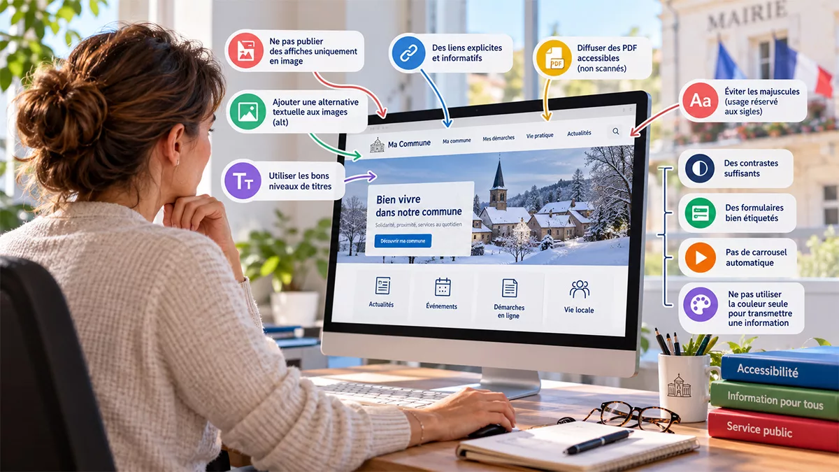 Les erreurs d'accessibilité les plus fréquentes sur un site de mairie