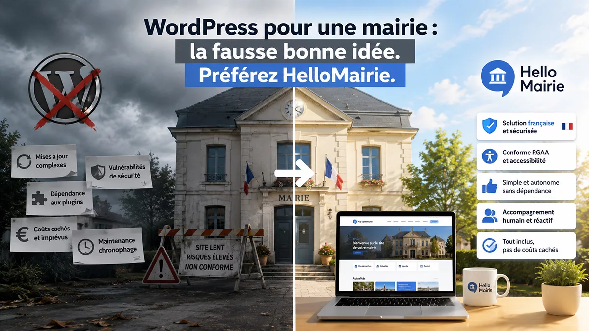 WordPress pour une mairie : la fausse bonne idée, préférez HelloMairie