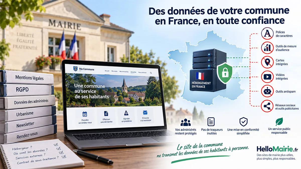 Où sont hébergées les données du site de votre commune ?