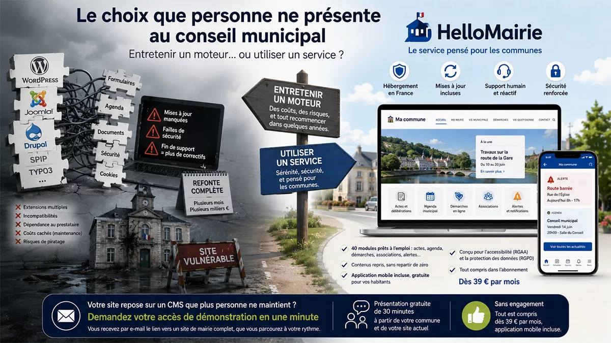 Joomla, Drupal, WordPress : quel CMS pour le site de votre mairie ?